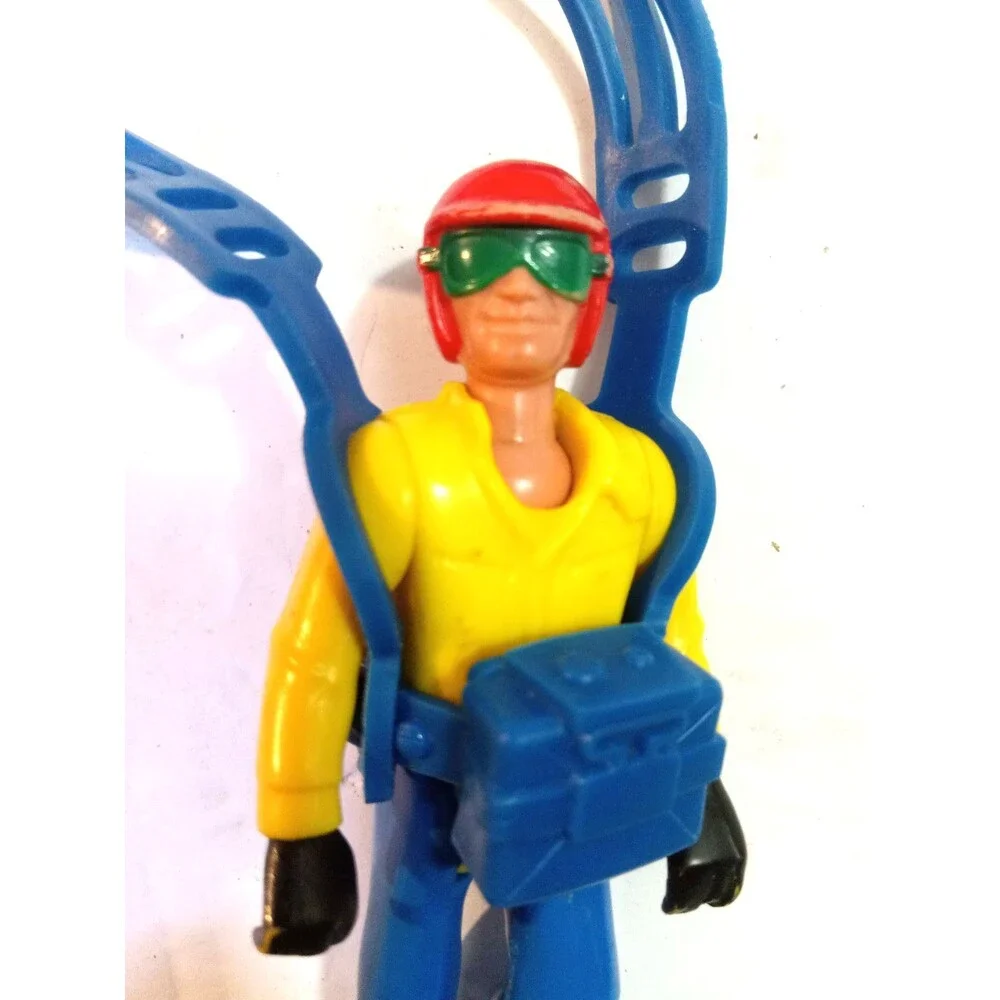 Vintage 1977 Fisher Price Adventure People Daredevil and Parachute